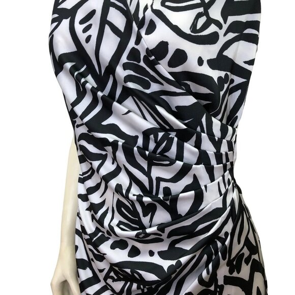 LAUREN RALPH LAUREN‎ SURPLICE SHEATH DRESS SIZE 8 - Picture 3 of 5